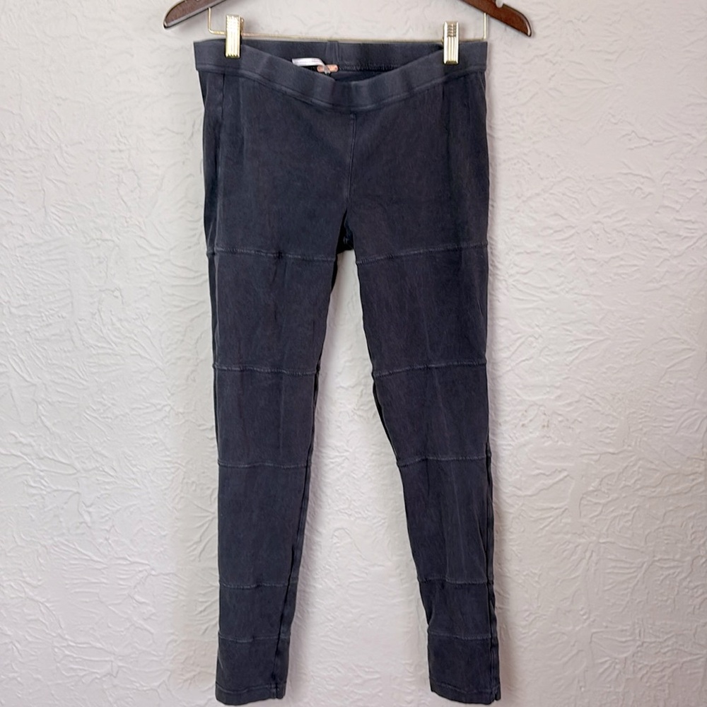 Free People Black Wash Seam Leggings